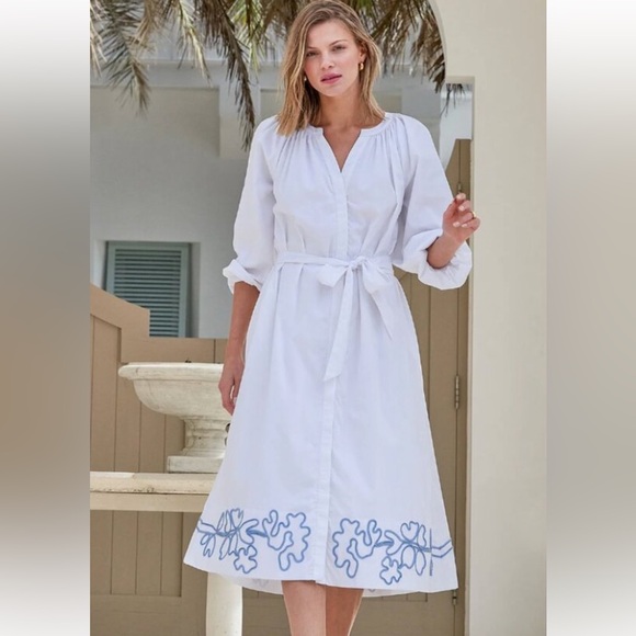 NWOT Lake Brunch Dress in White, size M - Picture 4 of 5